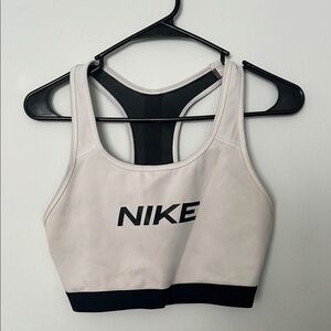 Nike Sports Bra in White and Black